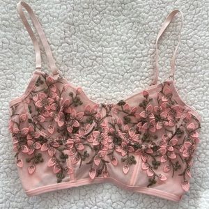 FLOWER CORSET TOP shein